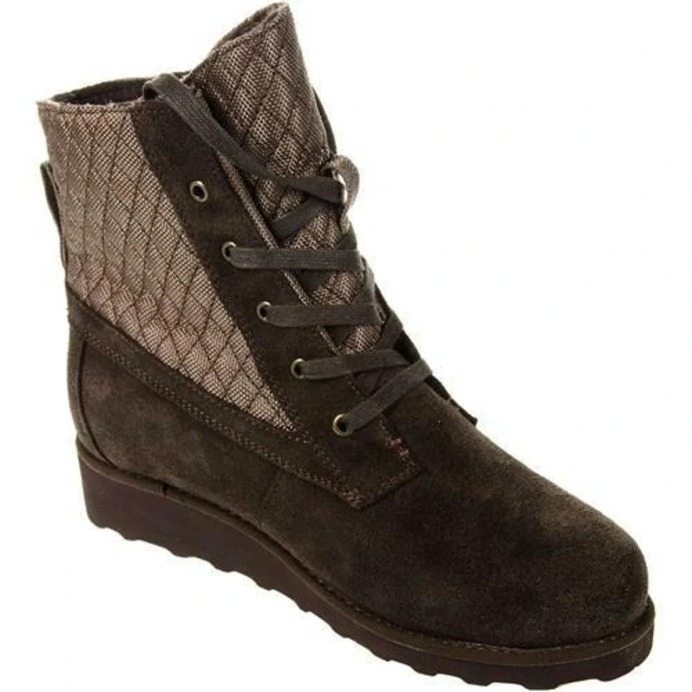 Bearpaw Boots Womens 6 Harmony Chocolate Brown NEW 2369W‎ Casual NWT Bootie